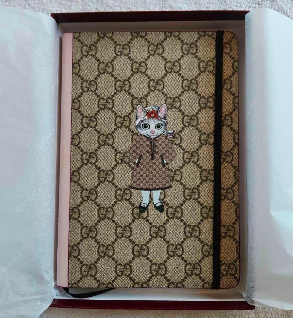 GUCCI ヒグチユウコ コラボ 　GG ラージノートブック　限定　猫刻印入り