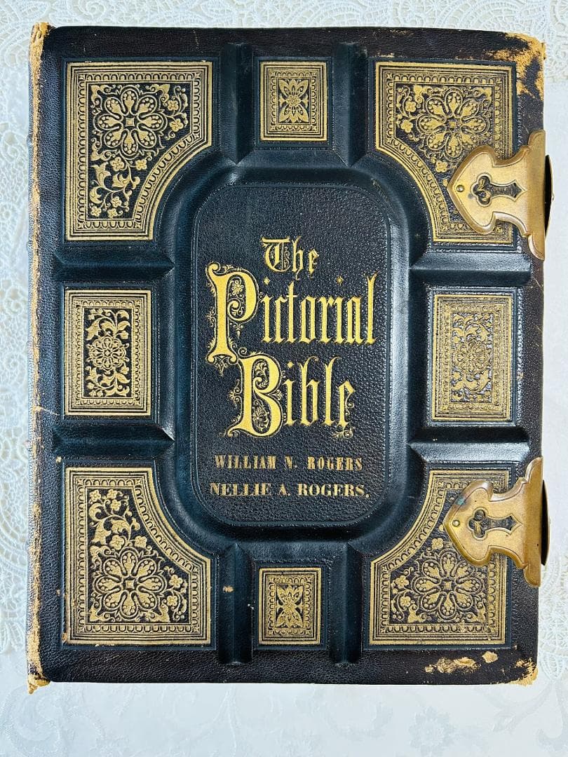 希少 豪華絢爛 旧約・新約聖書 ヴィクトリア朝時代 アンティーク