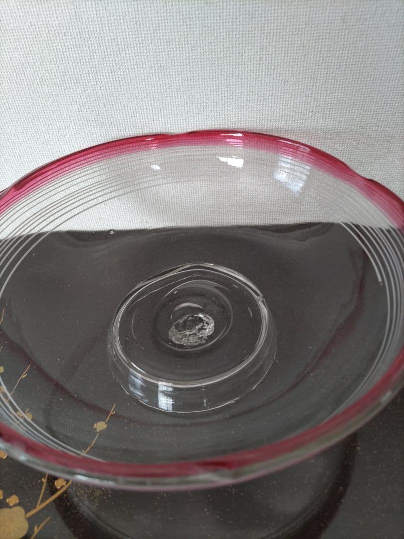 時代物　本物　赤べり　糸巻き中鉢