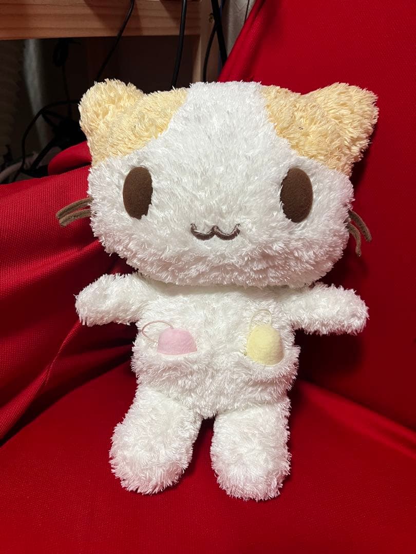 【超希少】サンリオ マシュマロみたいなふわふわにゃんこ 初期ぬいぐるみ 可動式