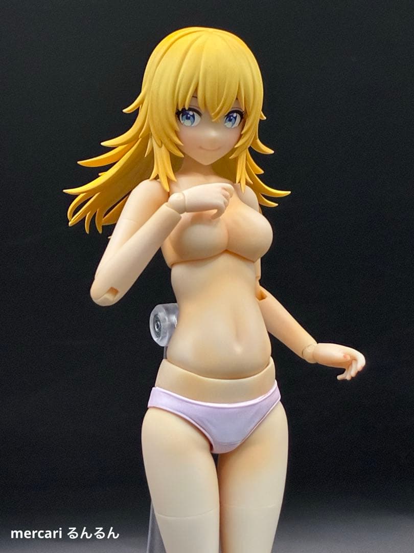 ドレスアップアップボディM＋姫カットポニーテール+ウルフレイヤーカット塗装完成品