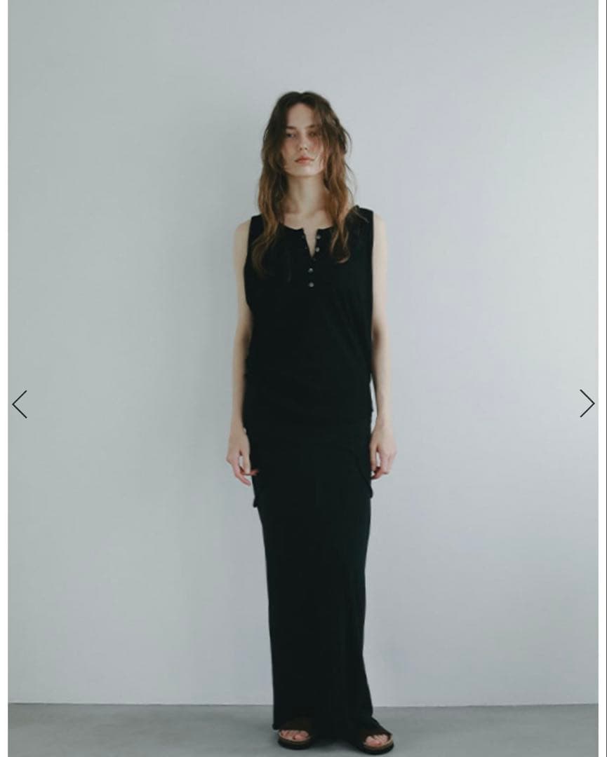 ETRE TOKYO/エトレトウキョウ ヘンリーネックエアリータンクトップ