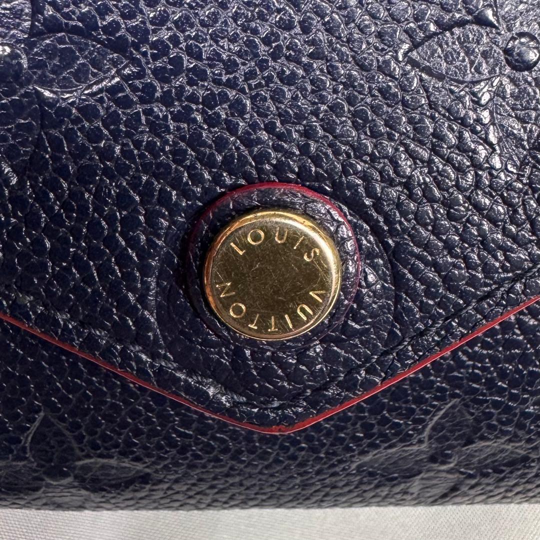 ルイヴィトン　ポルトフォイユゾエ モノグラム　アンプラント　三つ折り財布　美品