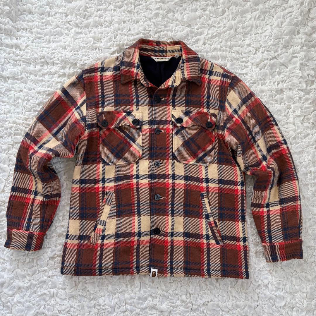 美品　キムタク着 ラブジェネ A BATHING APE CPOジャケット