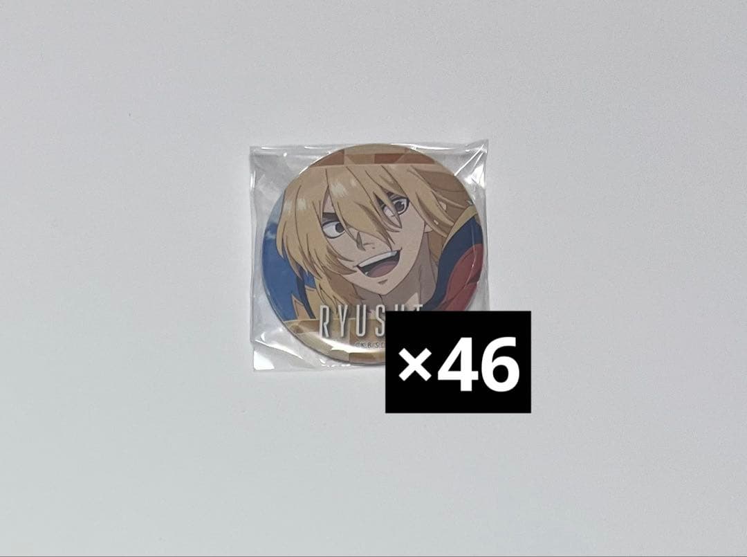 ドクターストーン　Dr.STONE 七海龍水　百面相缶バッジ