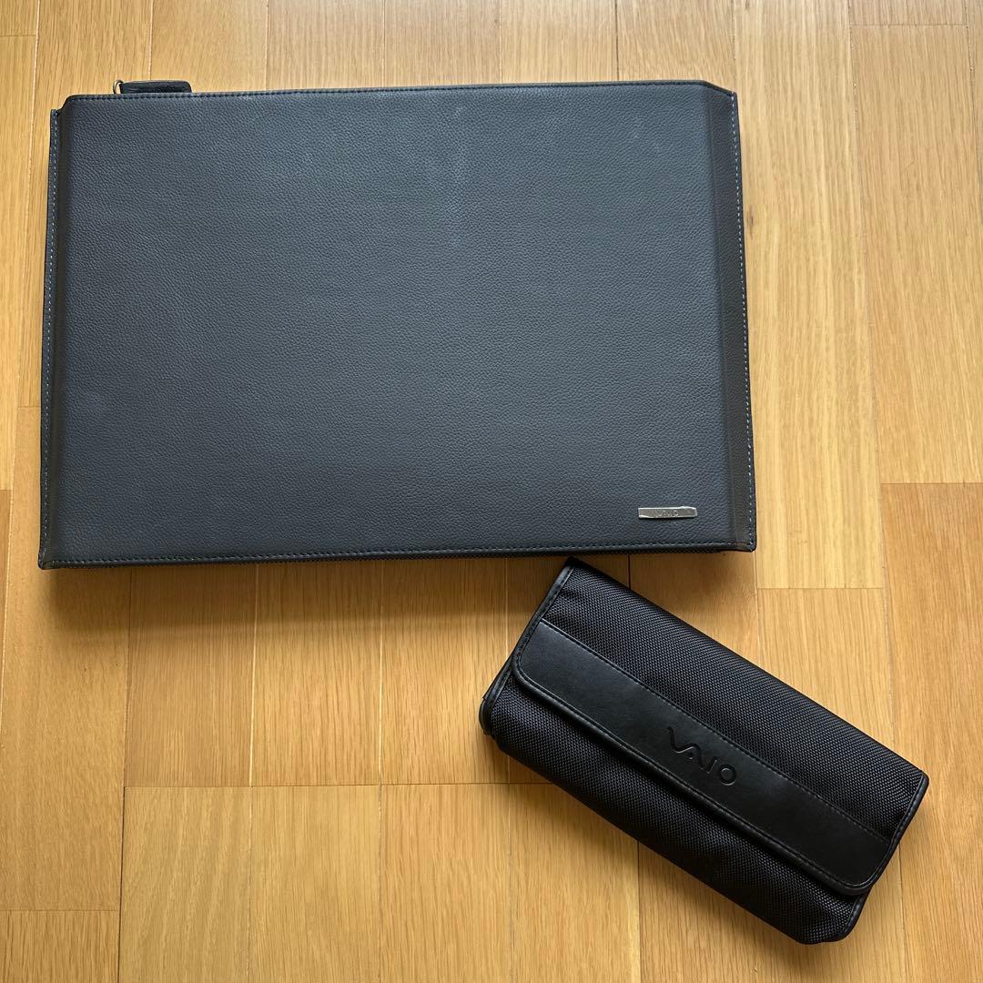 VAIO ノートPCケース（見た目合皮）ブラック セット