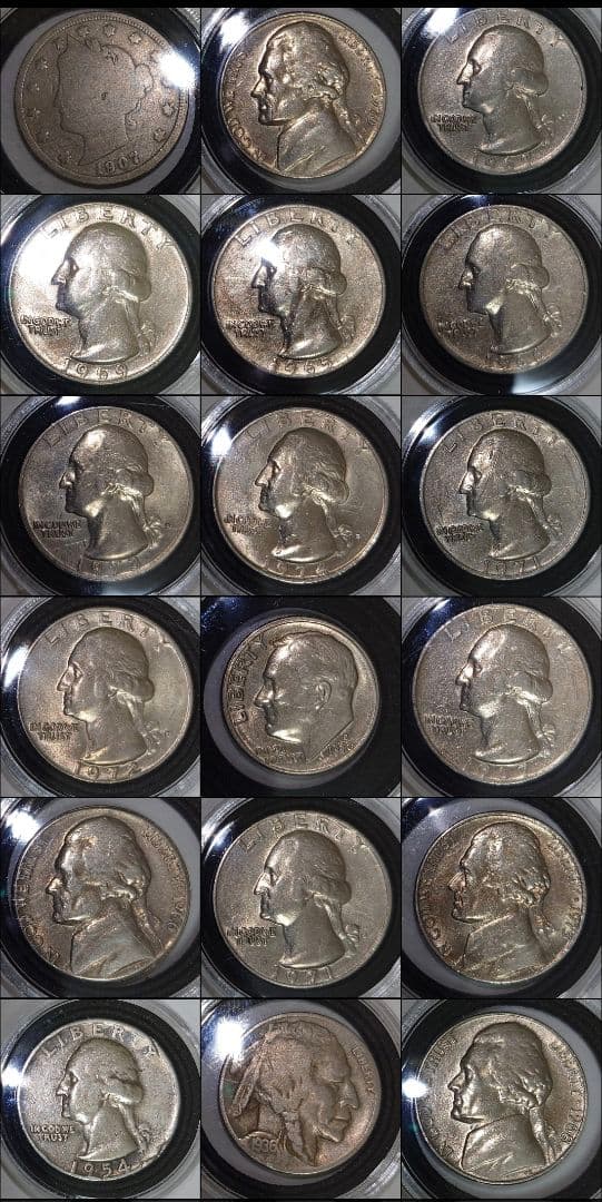 【全195枚】旧銀貨・旧アメリカ硬貨