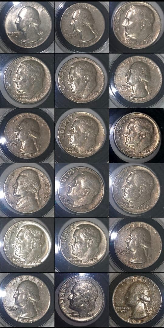 【全195枚】旧銀貨・旧アメリカ硬貨