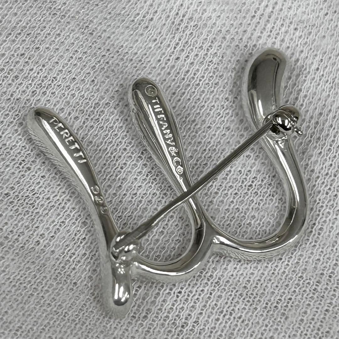 ティファニー　ブローチ　イニシャル　エム　m ピンバッチ　シルバー925 箱付き