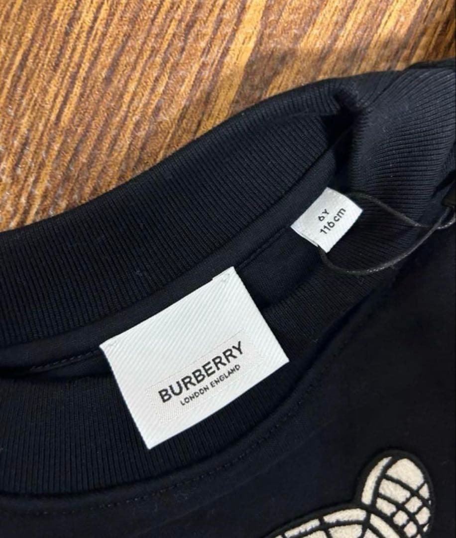 【新品】週末価格Burberryチルドレン　トレーナー6y トーマスベア