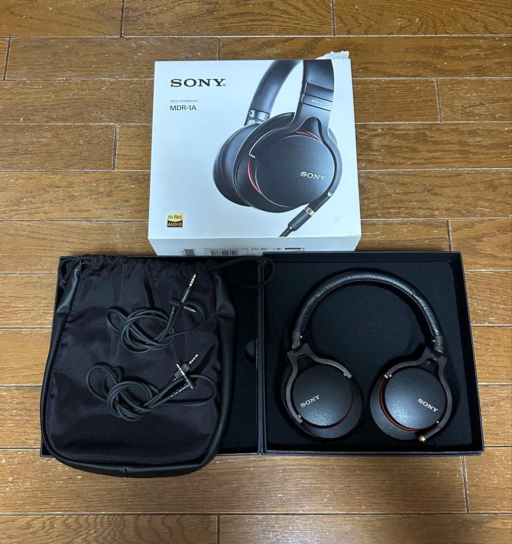 美品 SONY MDR-1A 有線ヘッドホン ハイレゾ対応