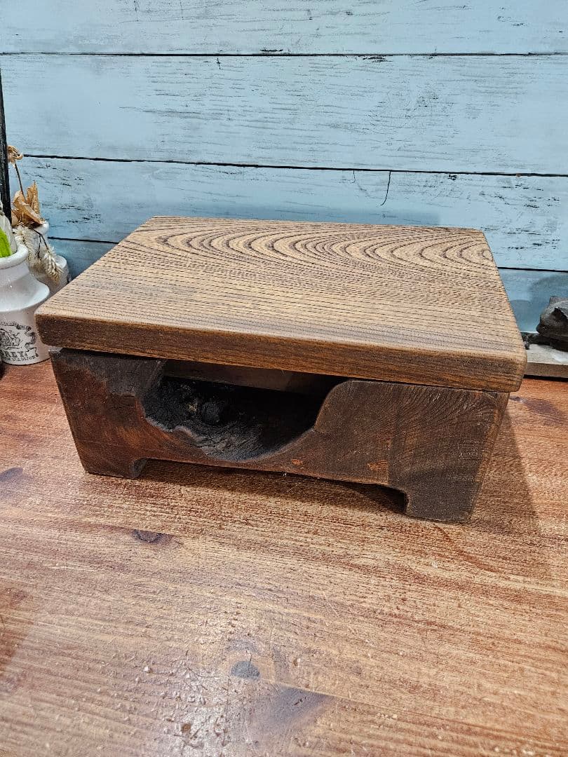 アンティーク 古硯 在銘 玉泉作 渭原石 木製ケース 墨 松山堂監製 天然木製