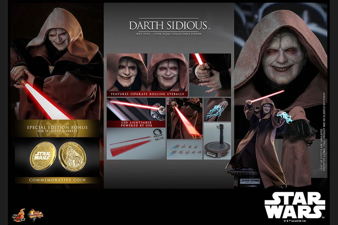 ホットトイズ MM#745Bダース・シディアス1/6 Darth Sidious
