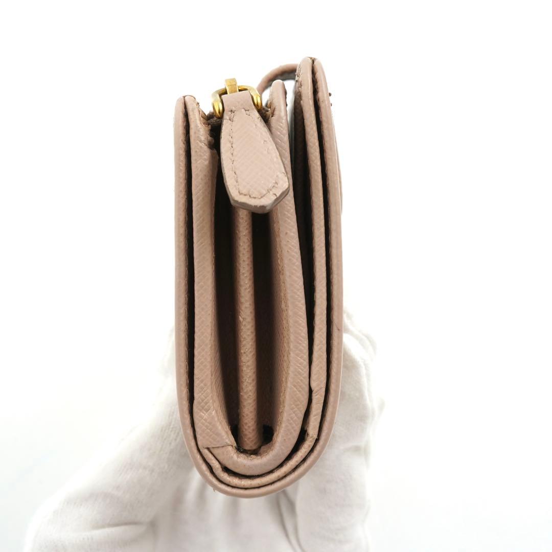 ✨新品未使用・箱付き✨　PRADA 財布　サフィアーノレザー　アイコン　ベージュ