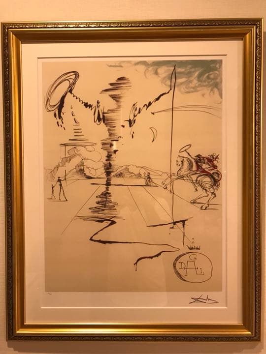 サルバドール・ダリ『騎士-シュバリエ-』証明書付き リトグラフ ダンボール梱包可