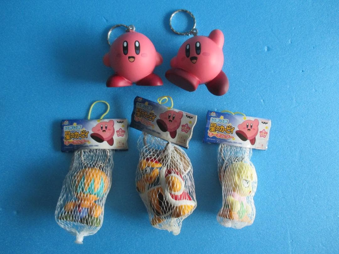 年代物◎星のカービィにぎにぎキーホルダー全5種◎デデデ大王ブンフームスクイーズ