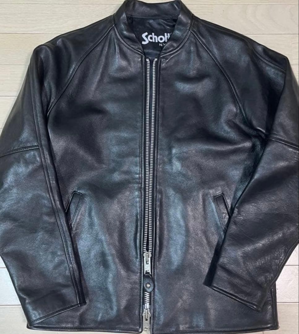 Schott シングルライダースジャケット レザージャケット ma-1
