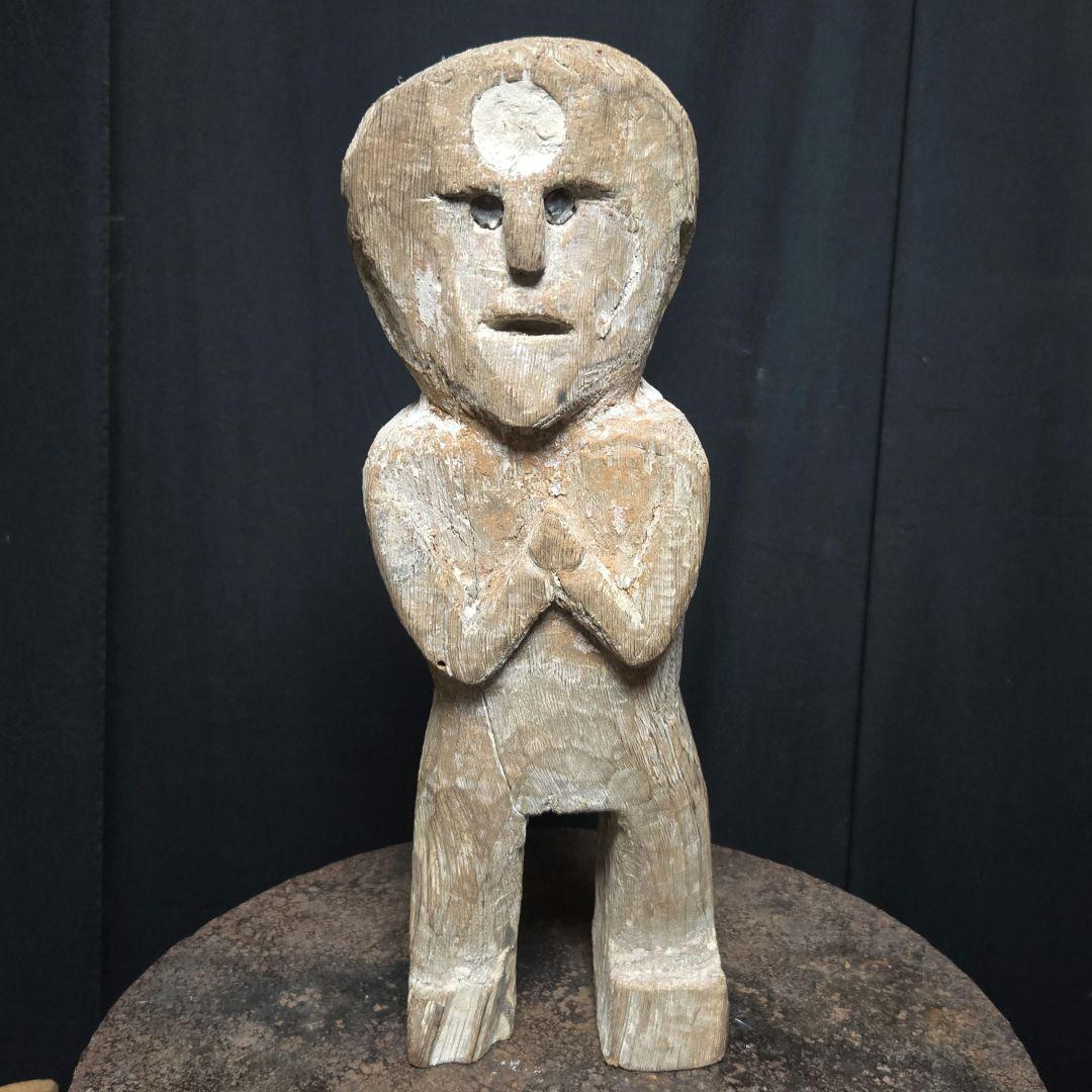 ネパール？祈りの像？彫像木彫り像プリミティブアート　プタリ？