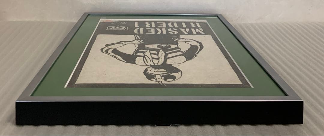 仮面ライダー1号×ヤマグチノリカズ 木版画 限定100 額入　バンダイ 額装