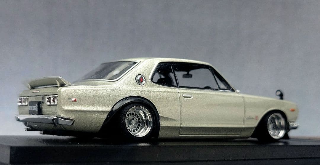 1/43　スカイライン改　ハコスカ2Dr　フォーカスレーシング　アルミ製　深リム