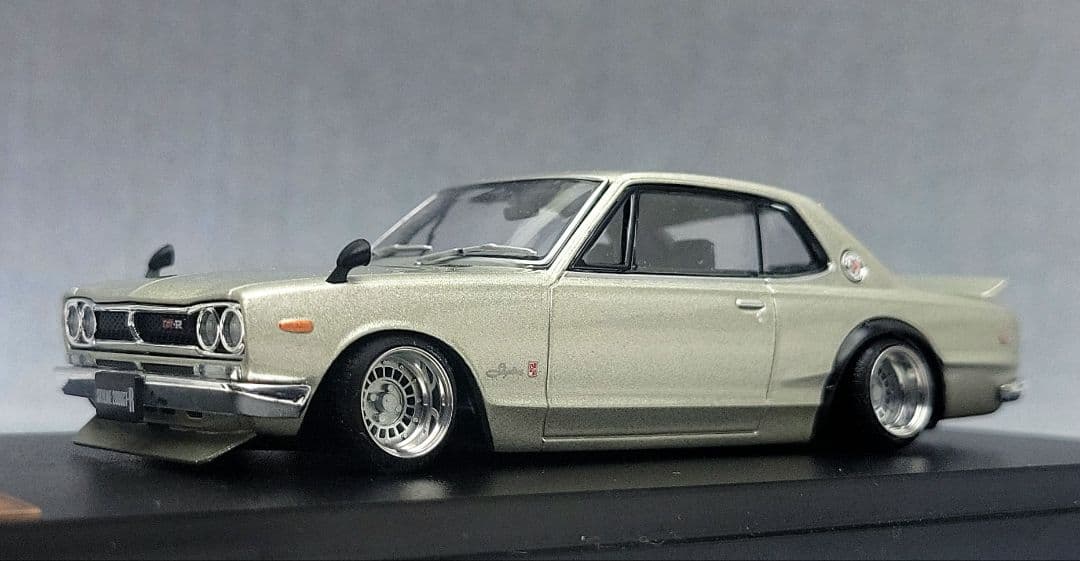 1/43　スカイライン改　ハコスカ2Dr　フォーカスレーシング　アルミ製　深リム