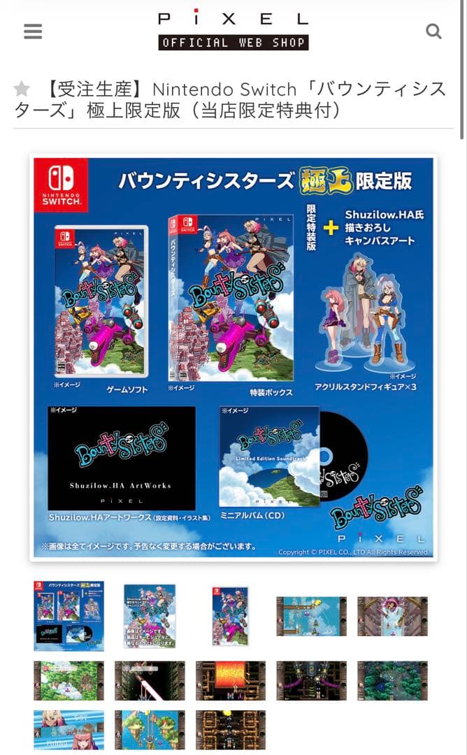 Nintendo Switch ソフトバウンティシスターズ 極上限定版