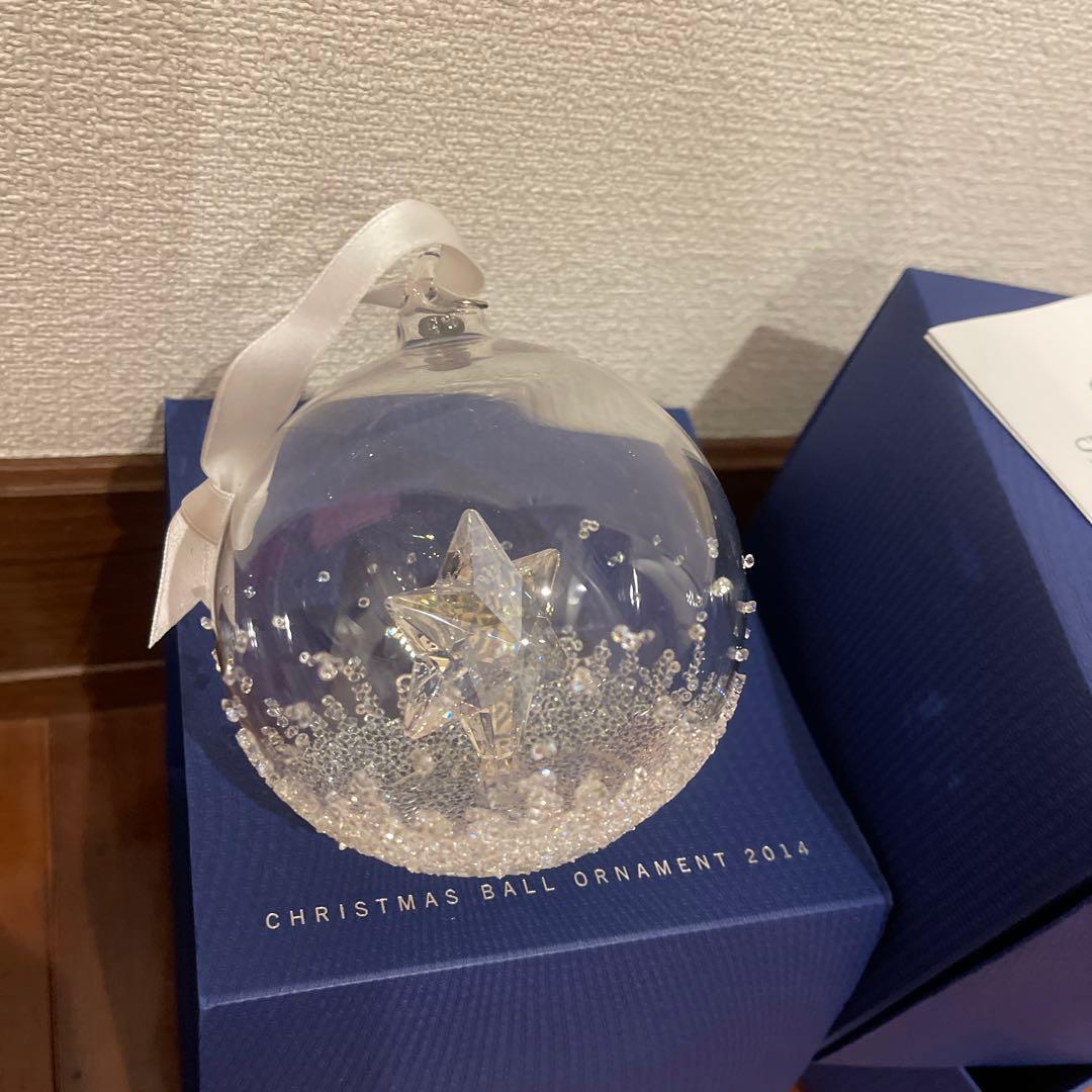 美品⚫︎スワロフスキー　クリスマス　ボール　オーナメント　２０１４