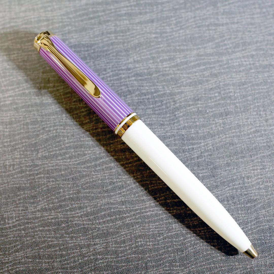 【限定品 美品】ペリカン ボールペン Ｋ６００ バイオレット ホワイト