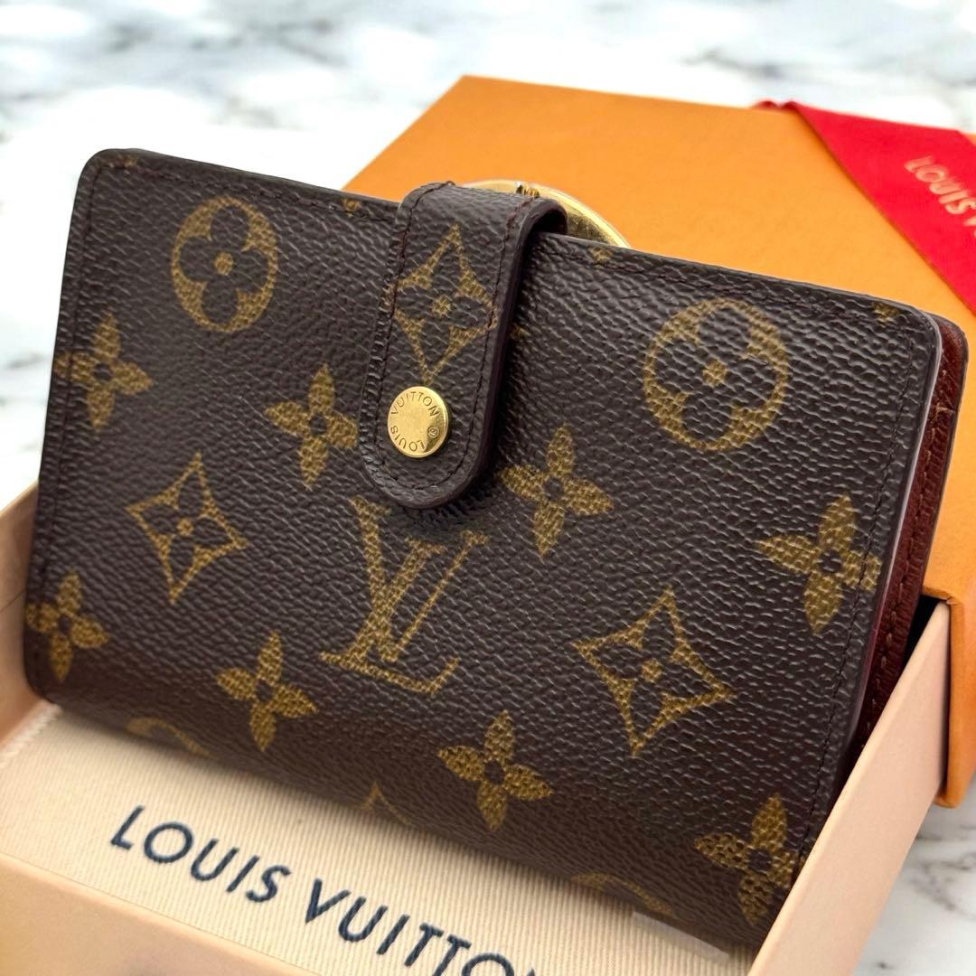 美品✨ルイヴィトン　モノグラム　ヴィエノワ　折り財布　wallet　財布