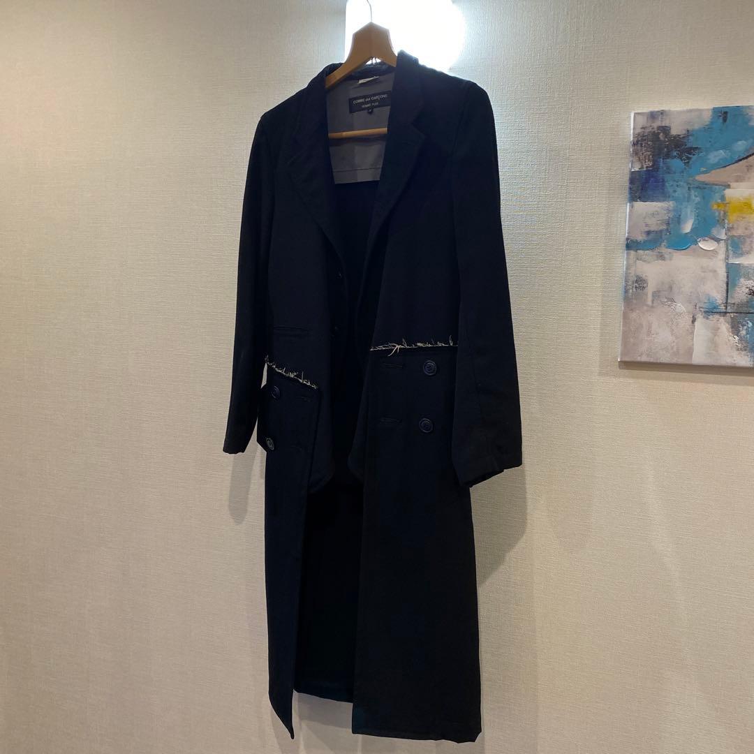 ロングコート ドッキング COMME des GARCONS 黒