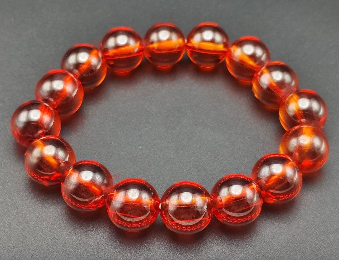 【限定1】スーパーパワー ラッキー ブレスレット　11.6mm 赤