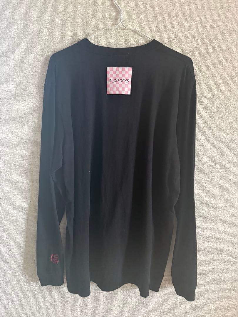 soxsocks 逃げ水あむロングスリーブTシャツ 黒