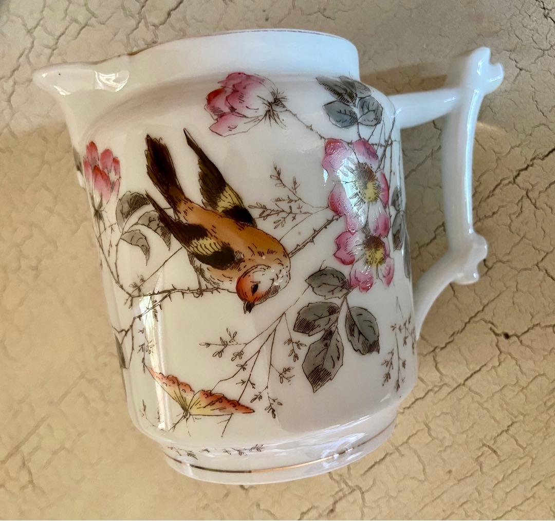 フランス　アンティーク　リモージュ　ピッチャー　ジャグ　花瓶　花器