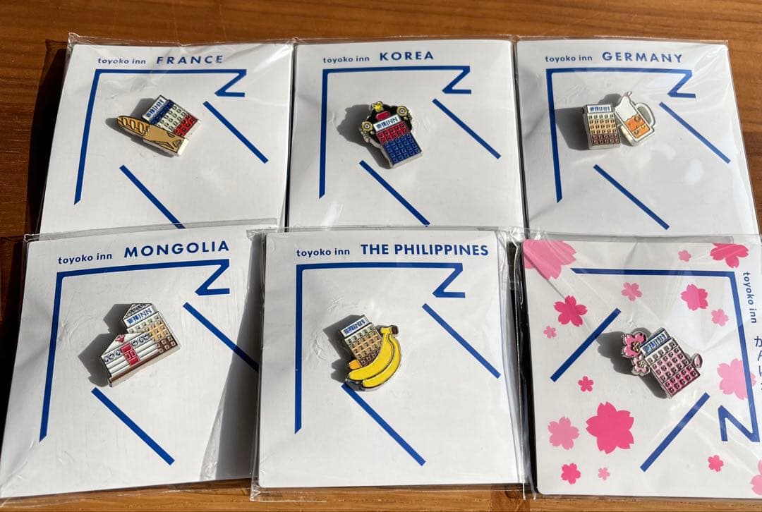 東横イン ご当地GENKIバッジ 受験生応援プラン限定 海外前種類 計6個セット