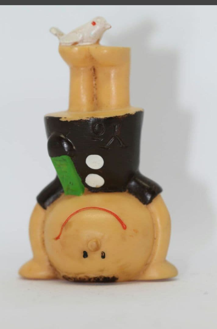 「平田やのようかん」企業物 ソフビ 指人形 「逆立ちぼうや 」 希少ソフビ