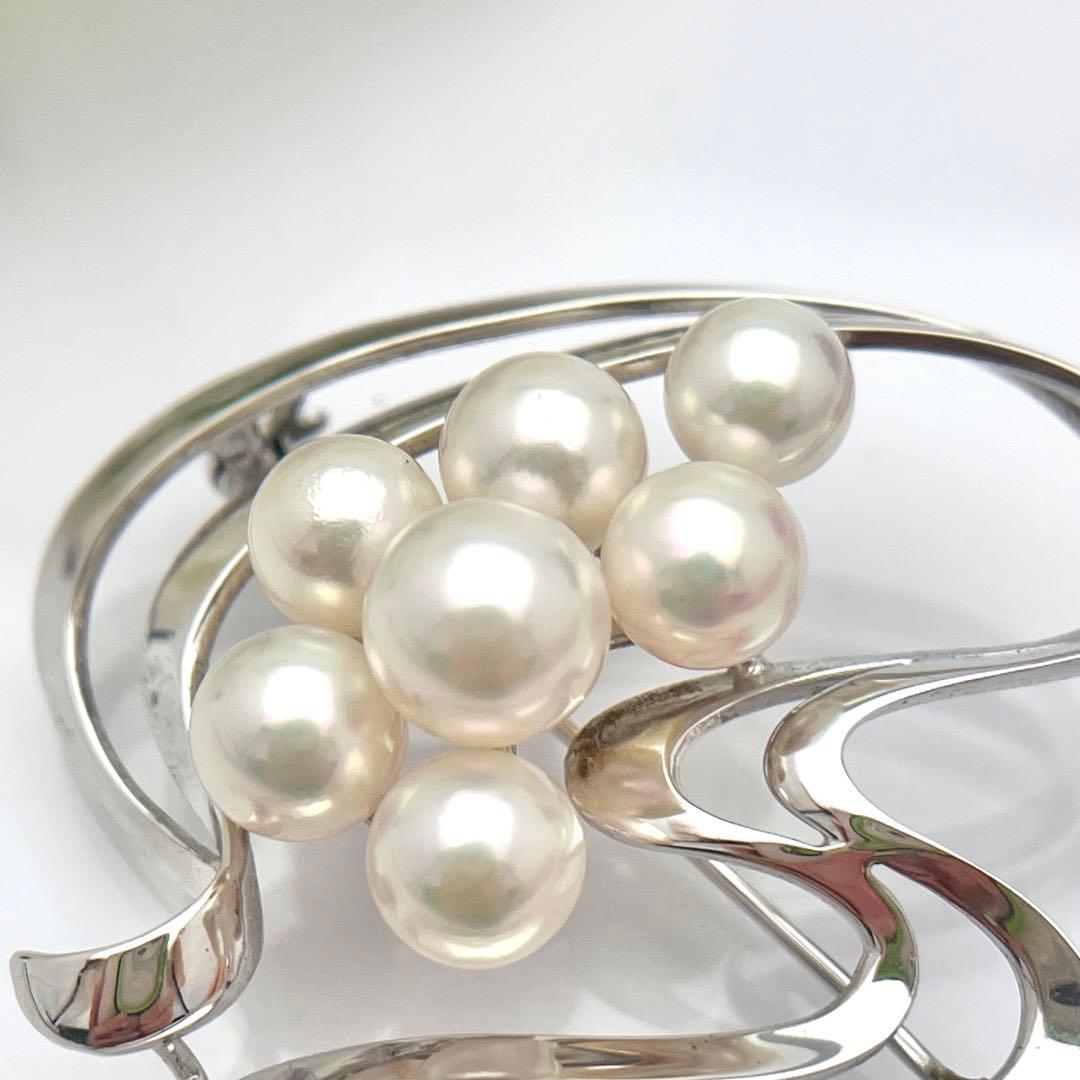 ☆美品☆ミキモト　パール　シルバー　ブローチ