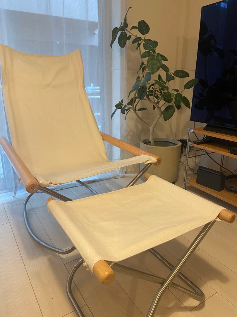 すたきゃんぷ NychairX ニーチェア オットマン　ホワイト
