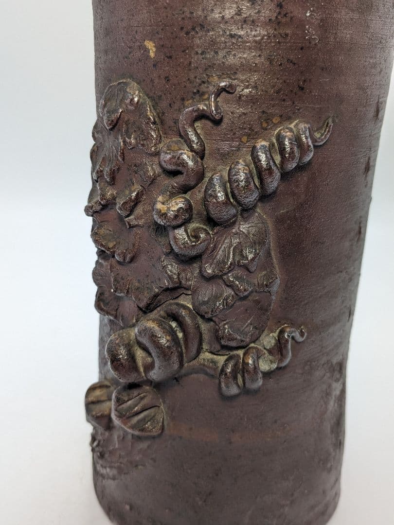 江戸末期 古備前 装飾花入 備前焼 花器 フラワーベース 花瓶 華道具 置物