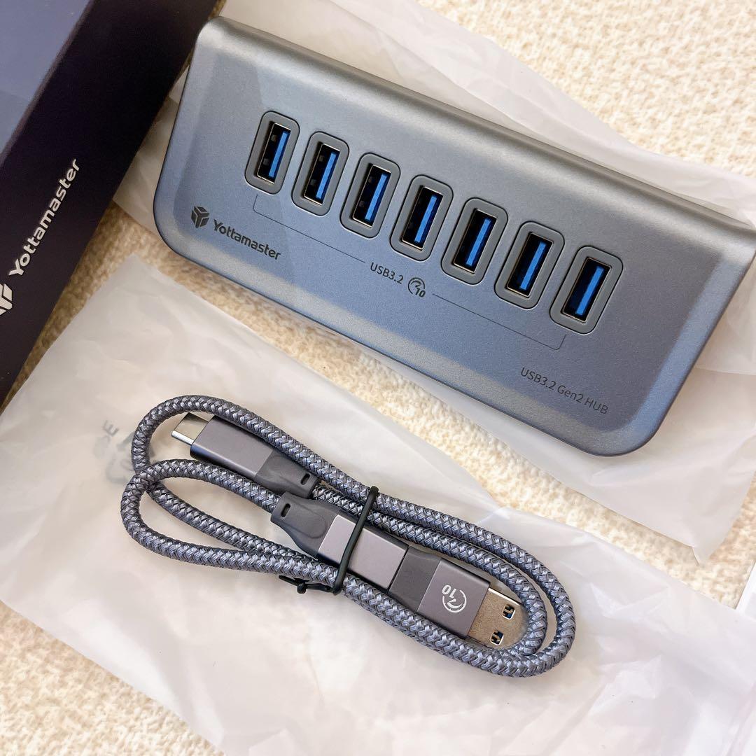 Yottamaster 7ポート USB データハブ Type C