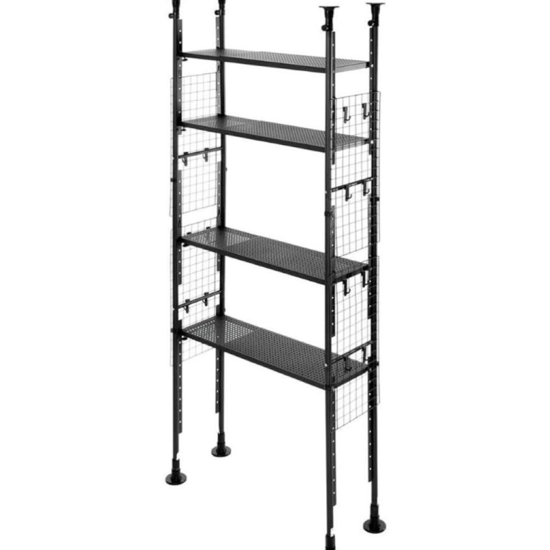 ニトリ NITORI 突っ張りシェルフ アルゴス90 ダークグレー