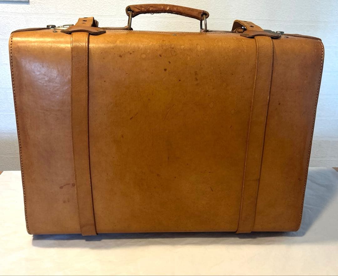 本革　レトロ　バッグ　キャリーケース