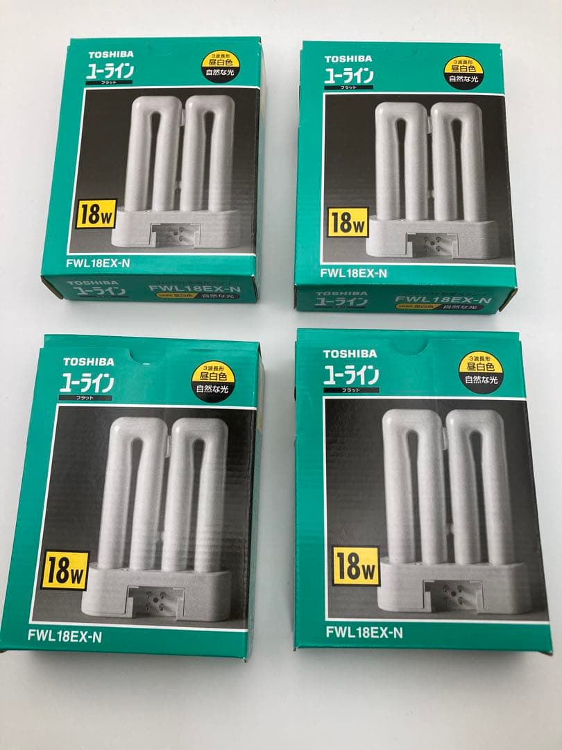 TOSHIBA FWL18EX-N 18W 蛍光ランプ4個セット