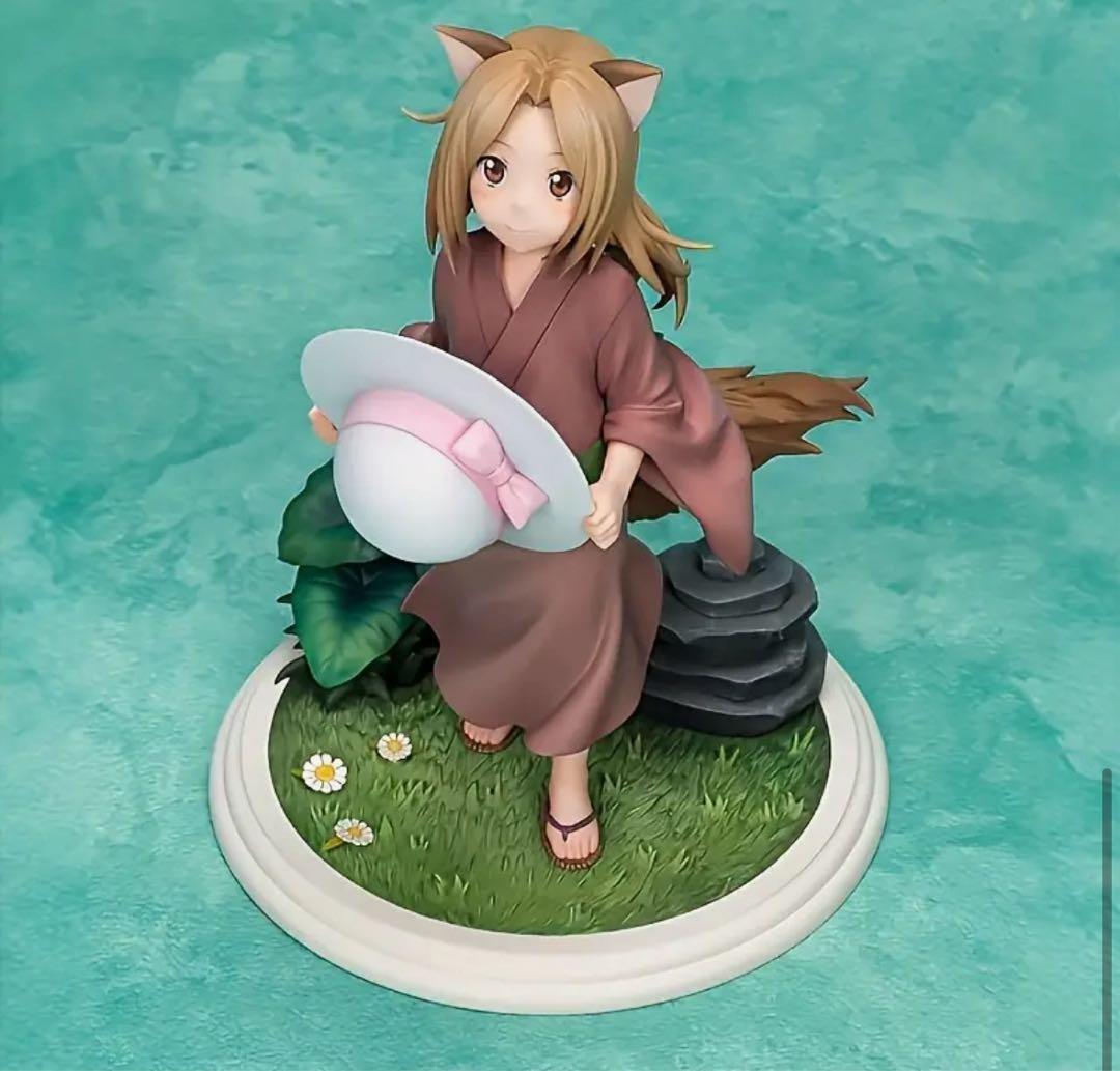 夏目狐の女の子 和服 フィギュア 約20cm