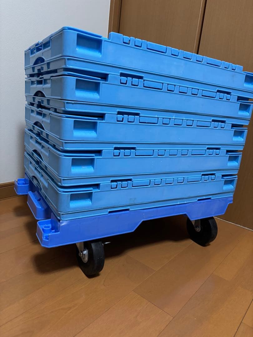 折りたたみコンテナ、台車セット