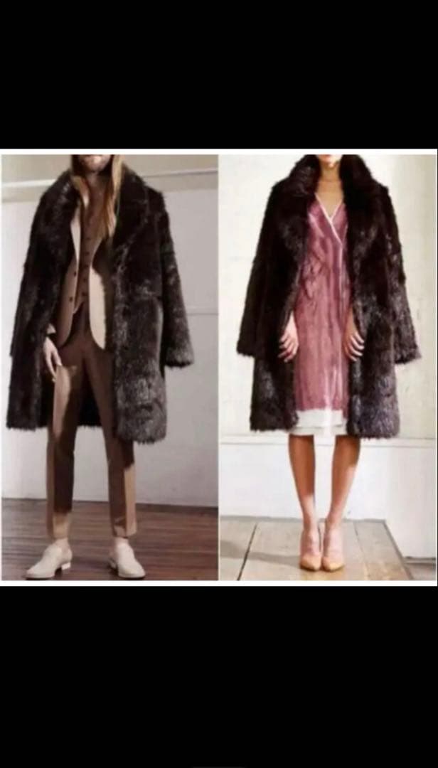  マルタンマルジェラ　ビーバーフェイクファーコート size XL