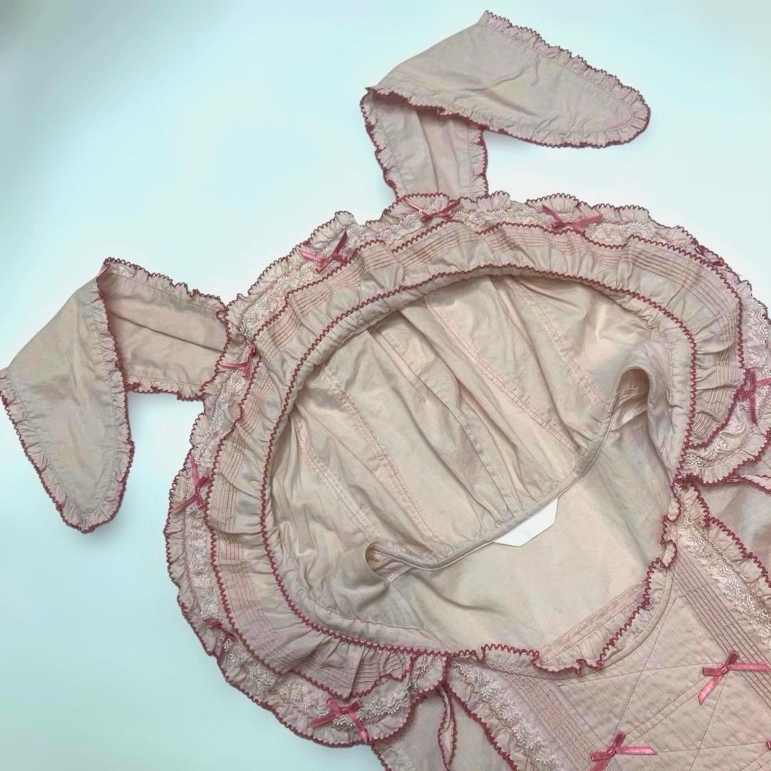 【美品】ピンクハウス ピンク うさ耳付き タブリエ/2025年 名古屋高島屋限定