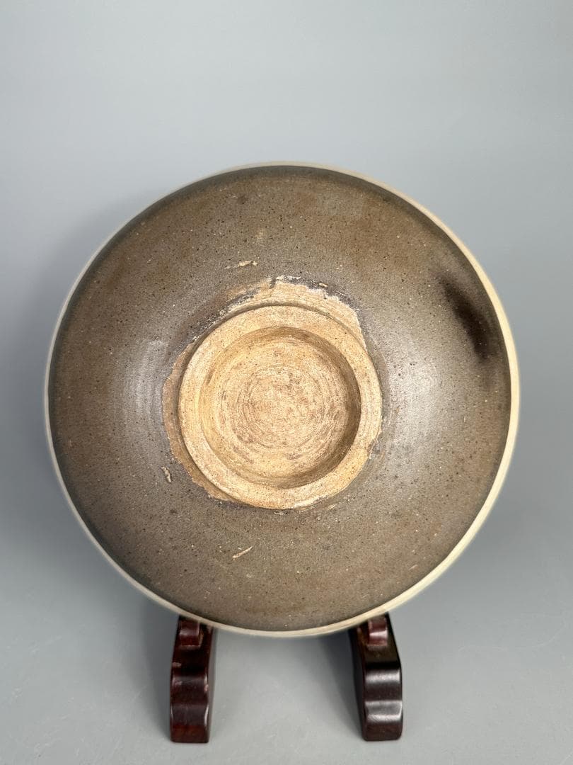 中国美術　元時代 ～ 明時代　磁州窯　唐草文盤皿　美品　古物　唐物　茶道具　鉢