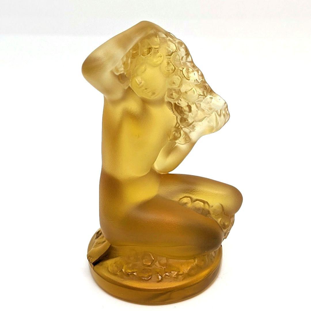 ラリック フロレアル 裸婦像 アンバー 琥珀 ヴィンテージ 美品 フィギュリン