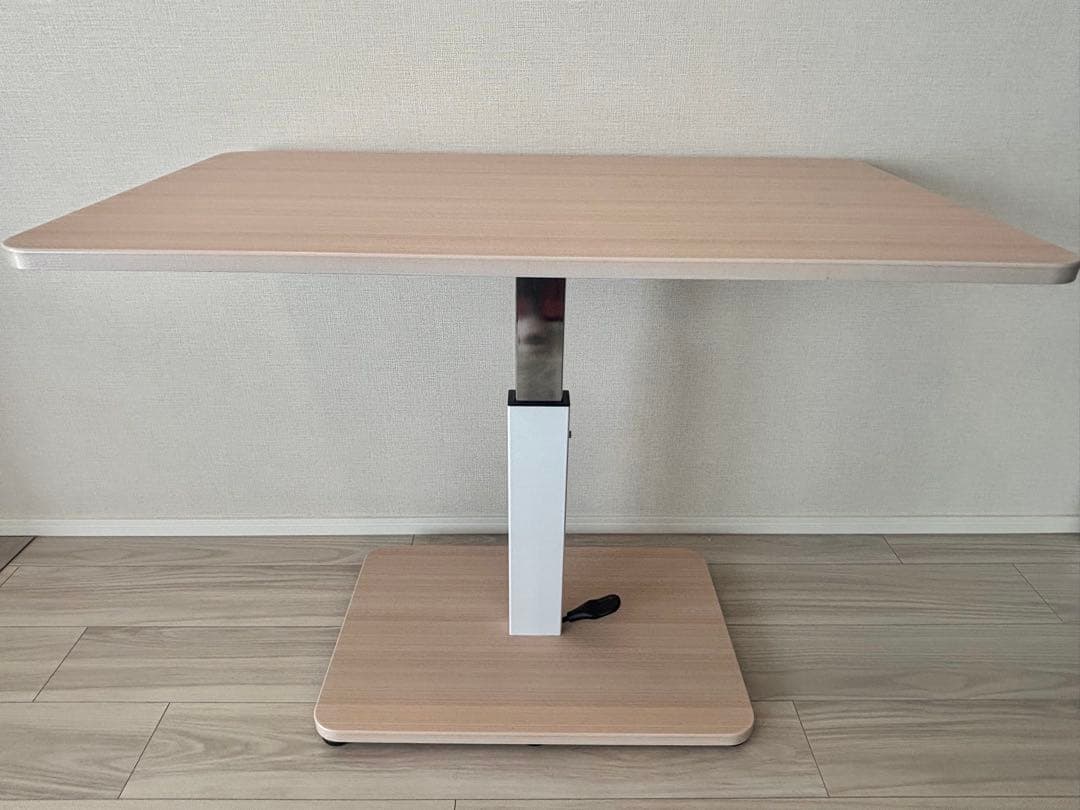 高さ調整可能　昇降式ナチュラルテーブル