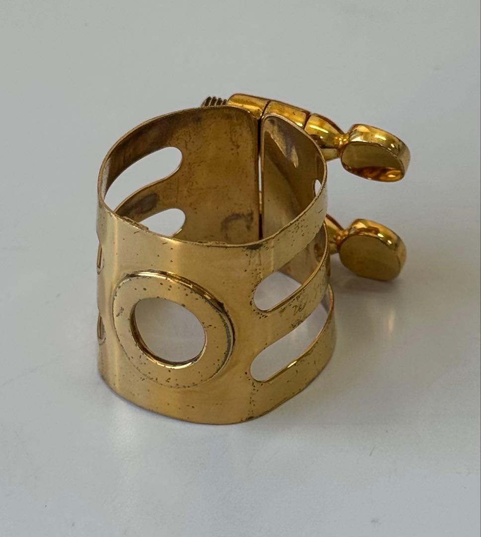 Woodstone アルトサックス用 金メッキ リガチャー セルマー